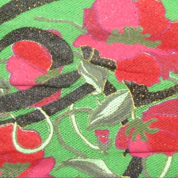 Thalia Sodi Mesh Long Sleeves Green Top - Picture 7 of 8